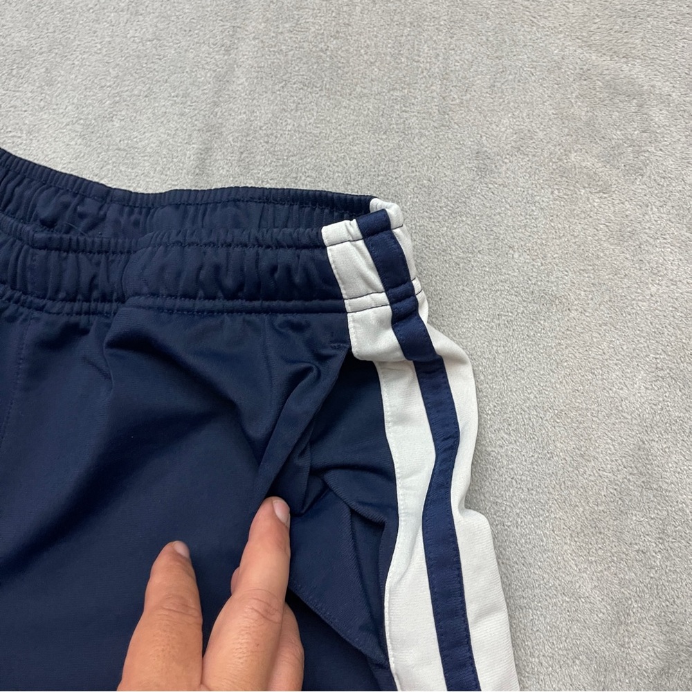 Vintage Nike Track Pants Mens M Blue Zip Cuffs Warm Up Y2K 90s Wide Leg Lined - Picture 9 of 14